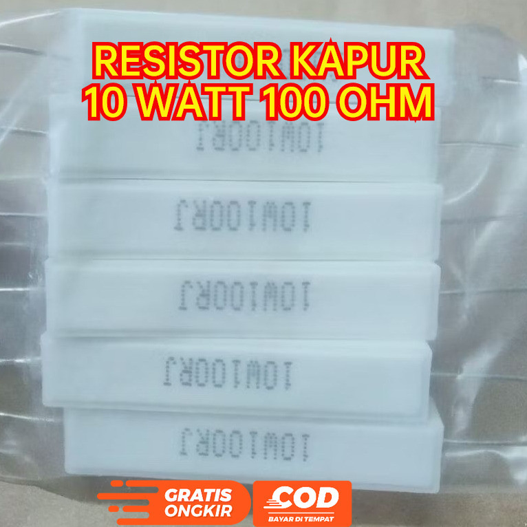 RESISTOR KAPUR 10 WATT 100 OHM R TAHU 10W 100OHM