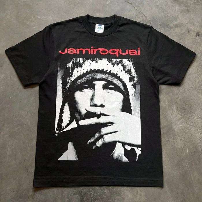 (COD) Kaos baju band Jamiroquai Big Face Europe Tour 1996 bootleg vintage style tshirt - M