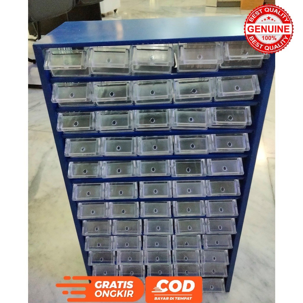 RACCO RAK KOMPONEN SERBA GUNA JUMLAH LACI 60 BESAR MURAH ORGANIZER