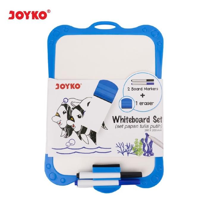 

PAPAN TULIS PUTIH SET WHITEBOARD SET JOYKO WBS-170CO - Biru by Radhiant official
