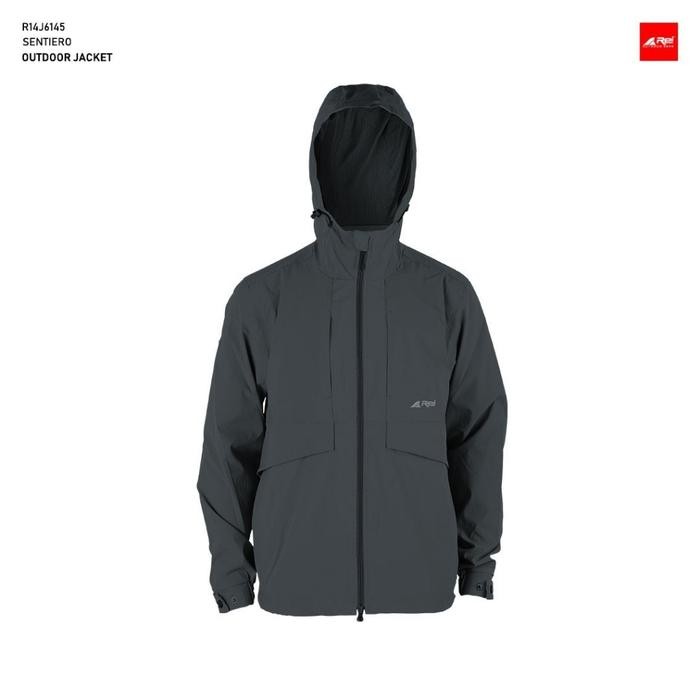 ORIGINAL Jaket Pria Arei Sentiero Arei Outdoorgear - Dark Grey, M