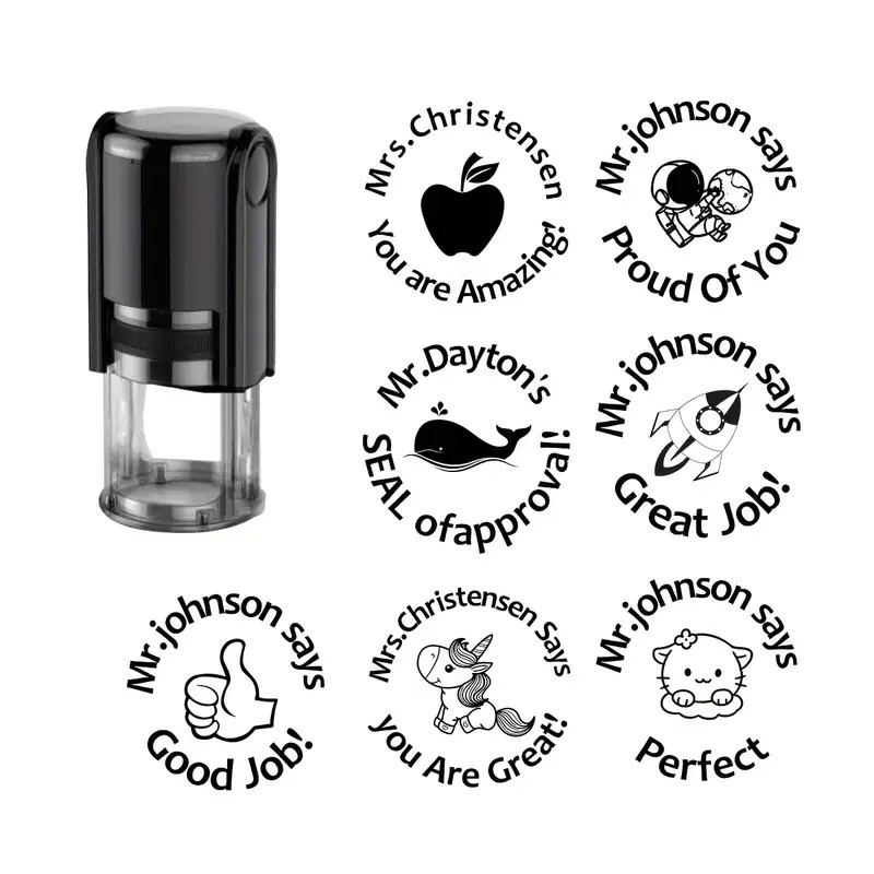 

Customized Self Inking Stamp Rubber Logo Clear Seal Stamp Customized Business Wedding Party Decoration For Invitation Stationery