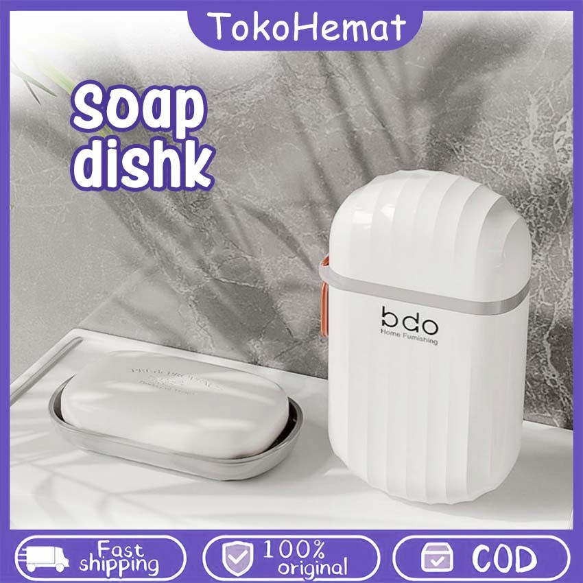 Wadah Sabun Batang Traveling Soap Case Kotak Sabun Dengan Tutup Tempat Kotak Sabun Batang Travel