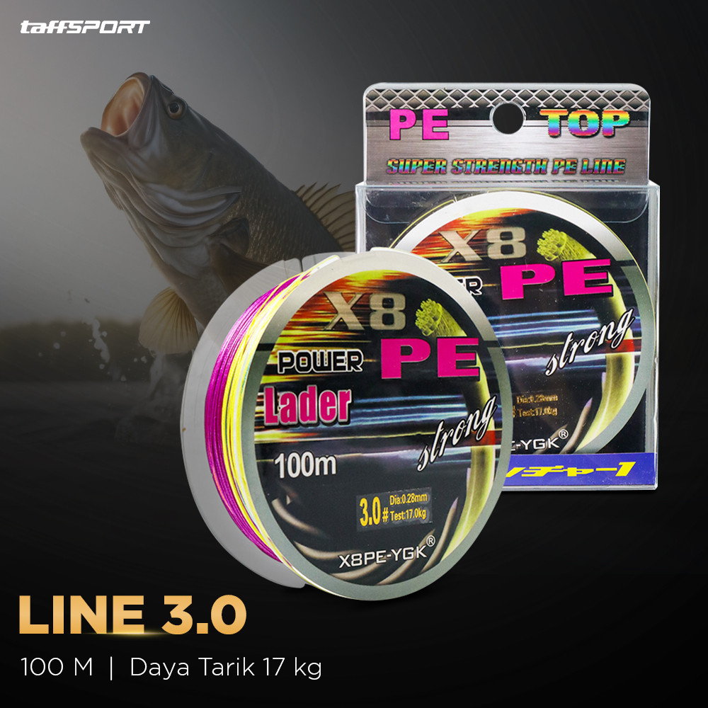 Senar Tali Pancing PE Braided Fishing Line 100M 3.0