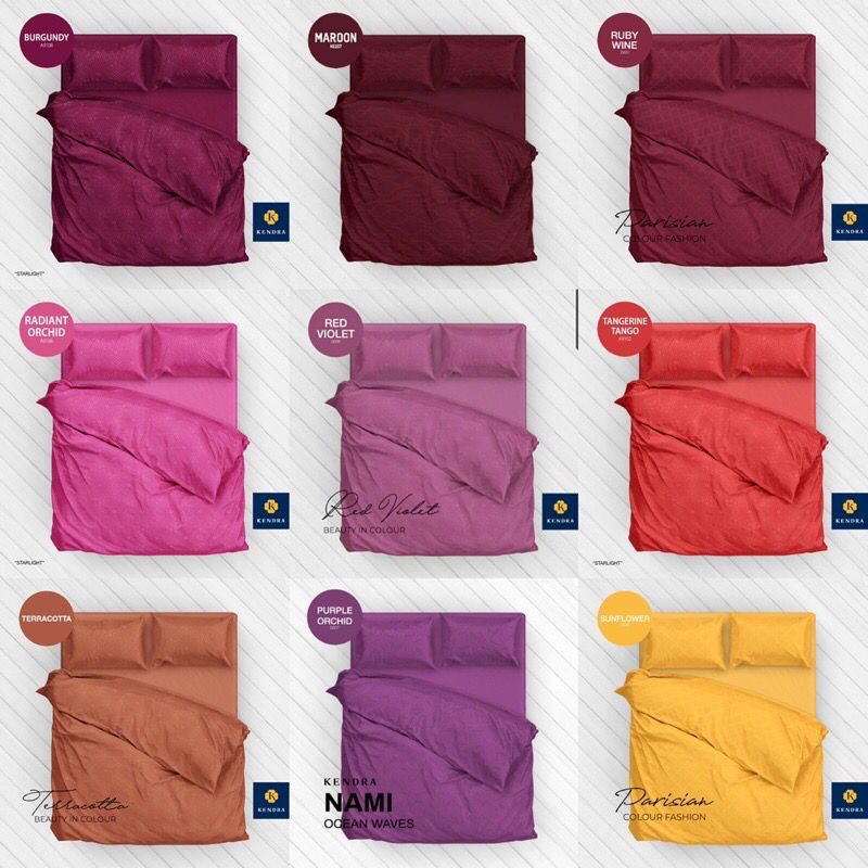 PROMOO  Sprei kendra polos emboss 180x200 / 160x200 tinggi 25cm