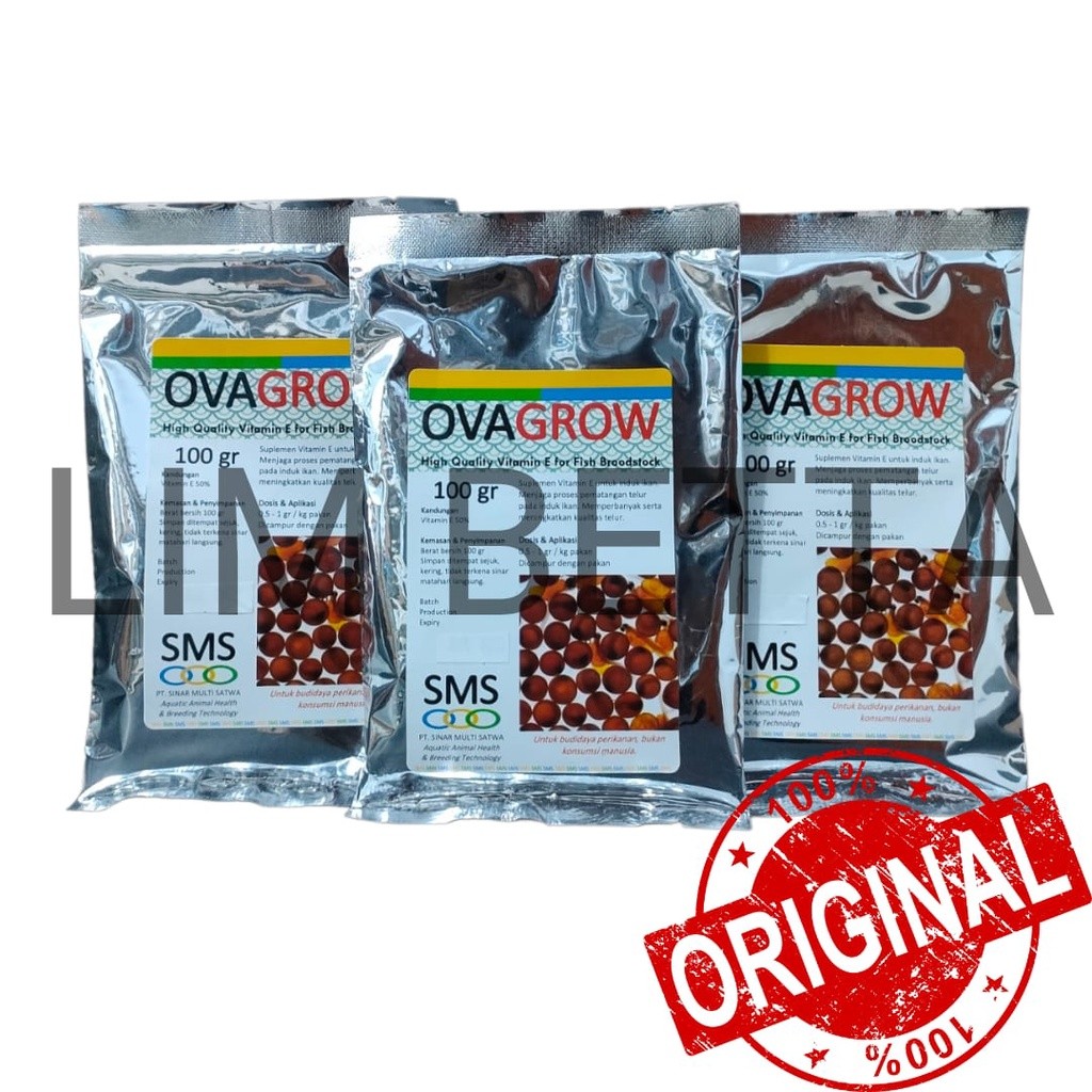 OVAGROW 100 GRAM / VITAMIN INDUK IKAN