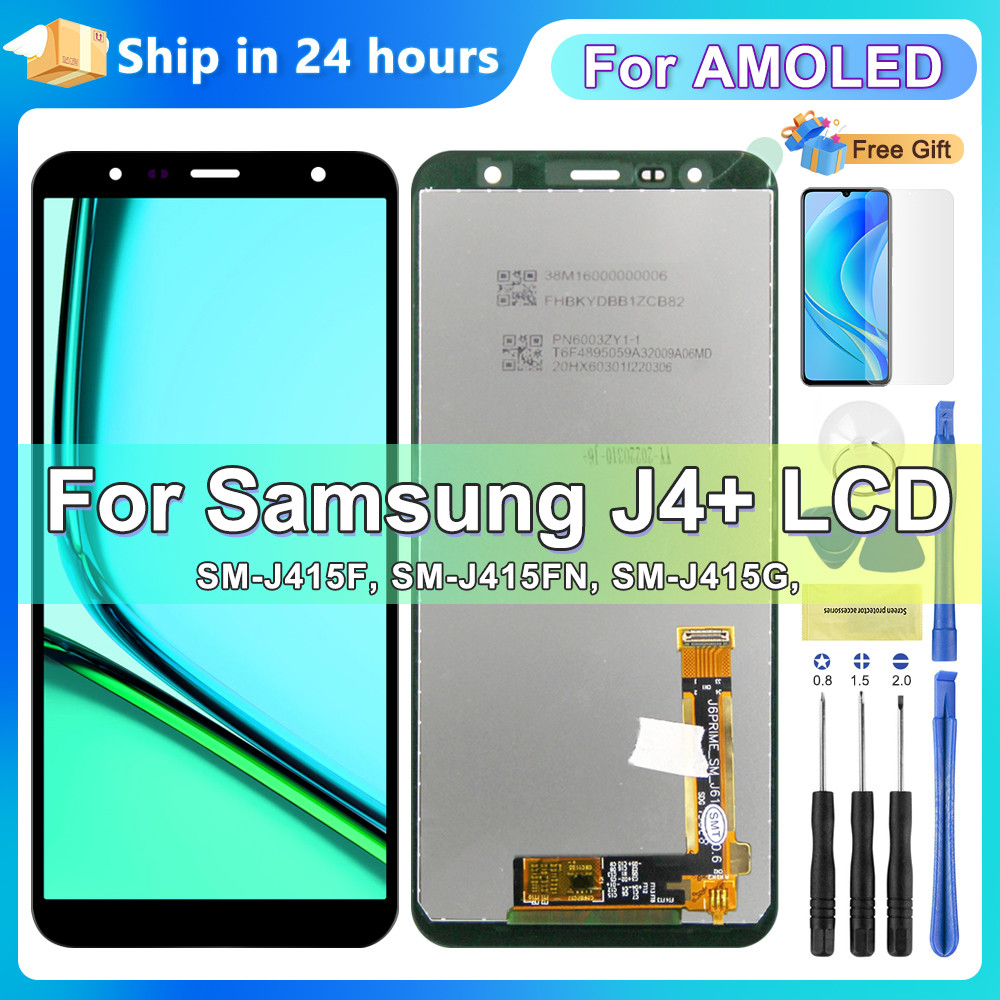 6.0'' Screen For J4 J415 with Frame, for Samsung J4+ 2018 J4 Plus J415 J415F J410 Lcd splay gitizer 