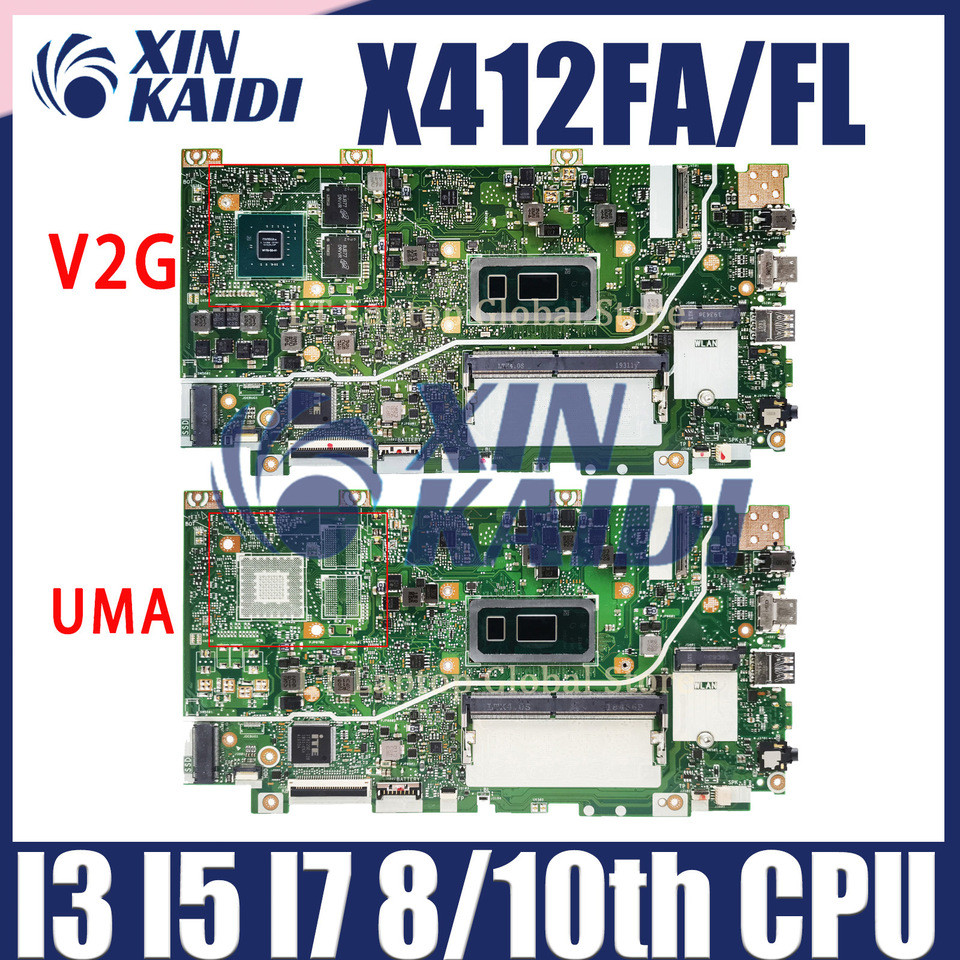 X412FL Laptop Motherboard For Asus Vivobook 14 X412 X412FLC X412FA X412FJC X412FJG Mainboard With/4G