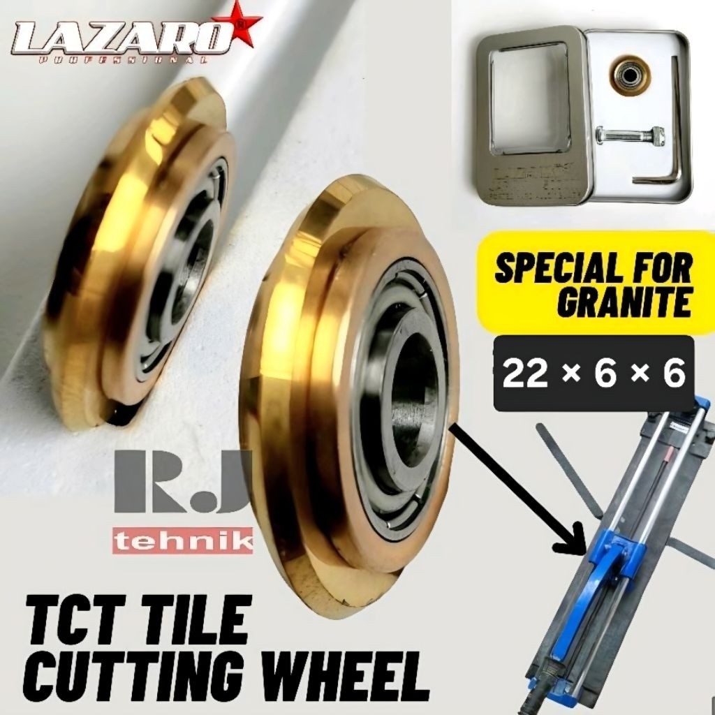 Toko Avian Mata Pisau Tile Cutter Bearing Pisau Alat Potong Keramik Granit Dorong Tajam Lazaro Japan