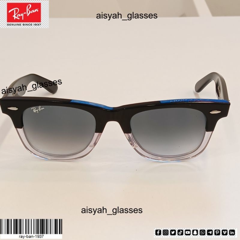 Kacamata Ray-ban WAYFARER Two Tone Rb2140 842/32 50-22-150 3N Original Italia Unisex