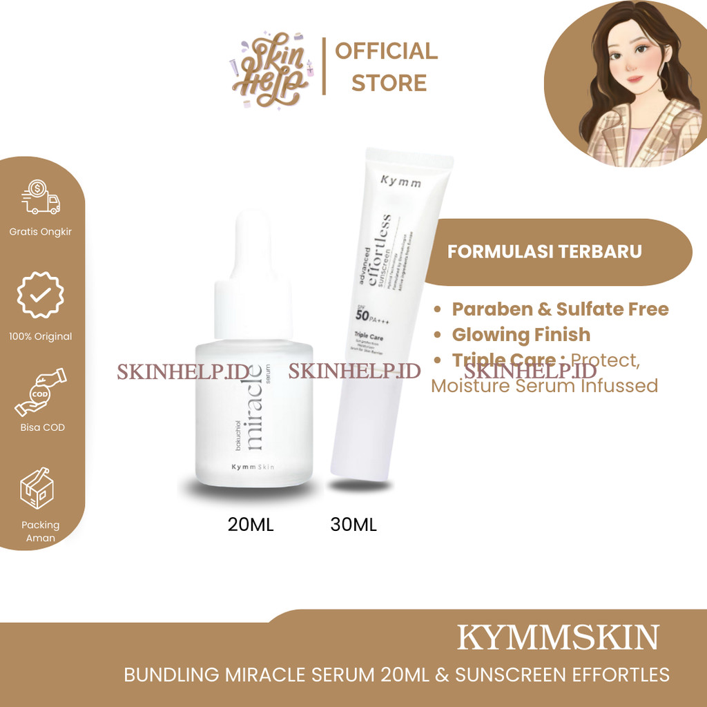 KYMMSKIN MIRACLE SERUM & SUNSCREEN EFFORTLESS (BUNDLING)