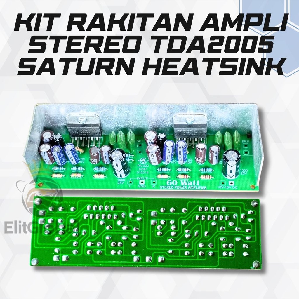 Modul Ampli TDA2005 Saturn – Stereo Kuat + Pendingin