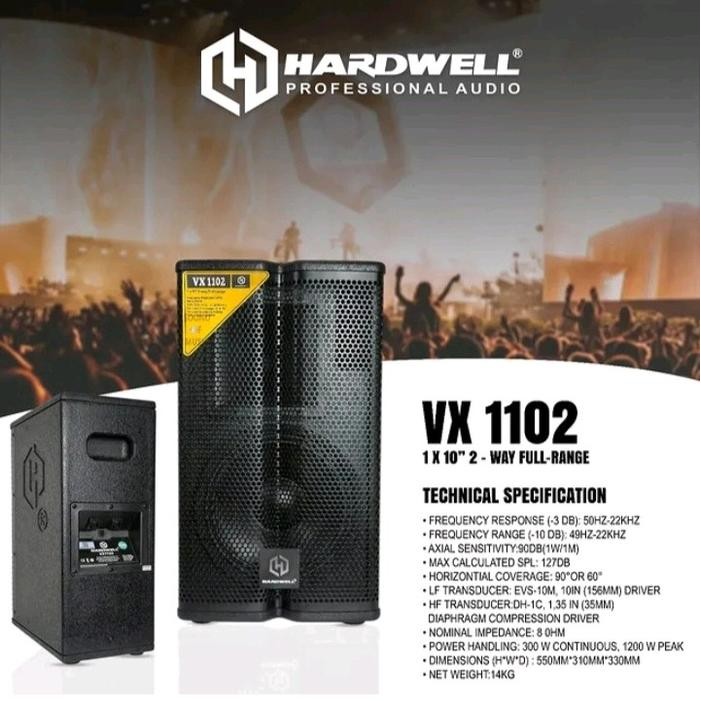 Speaker pasif hardwell 10 inch karaoke vx 1102