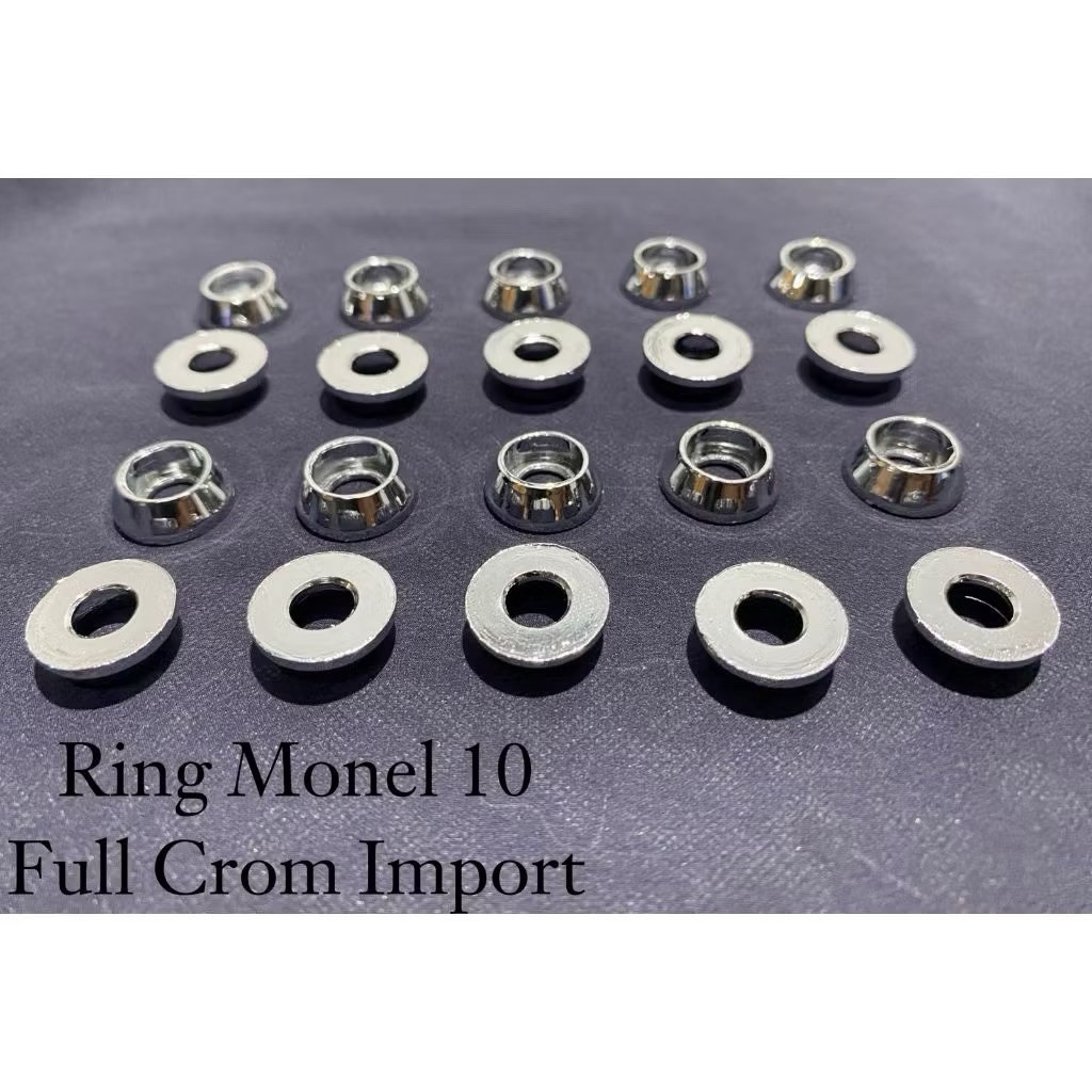 RING BODI MONEL BAUT 10 IMPORT 20 pcs RING BODY MONEL BAUT 10 BOS RING TOPI PENDEK ORI IMPORT Crown