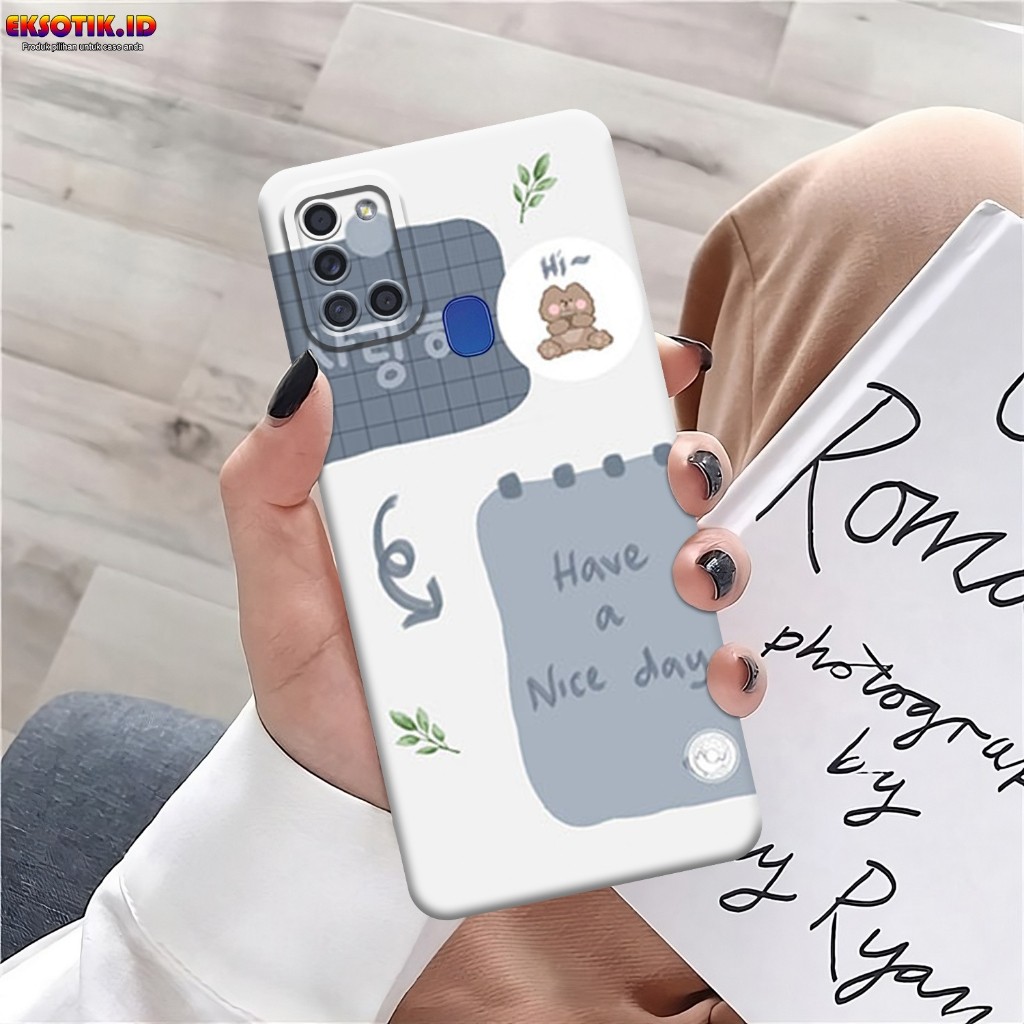 Case SAMSUNG A21S -  Casing SAMSUNG A21S - Case CUTE BEAR - Skin Handphone - Silikon SAMSUNG A21S - 