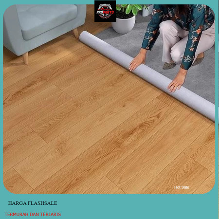 KENDI HOME DECOR Karpet Lantai Vinyl Roll Tebel 0.7mm Decorasi Lantai 25cm Meteran 2m