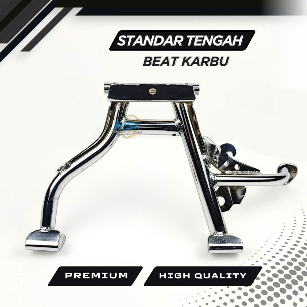 Standar Tengah Beat Fi Karbu Ring 14 - 17 Silver Chrome