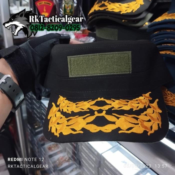 Topi Pet PDH TNI AD PATI Kualitas Terbaik - Topi Komando PDH TNI AD - Hanya Topi PDH