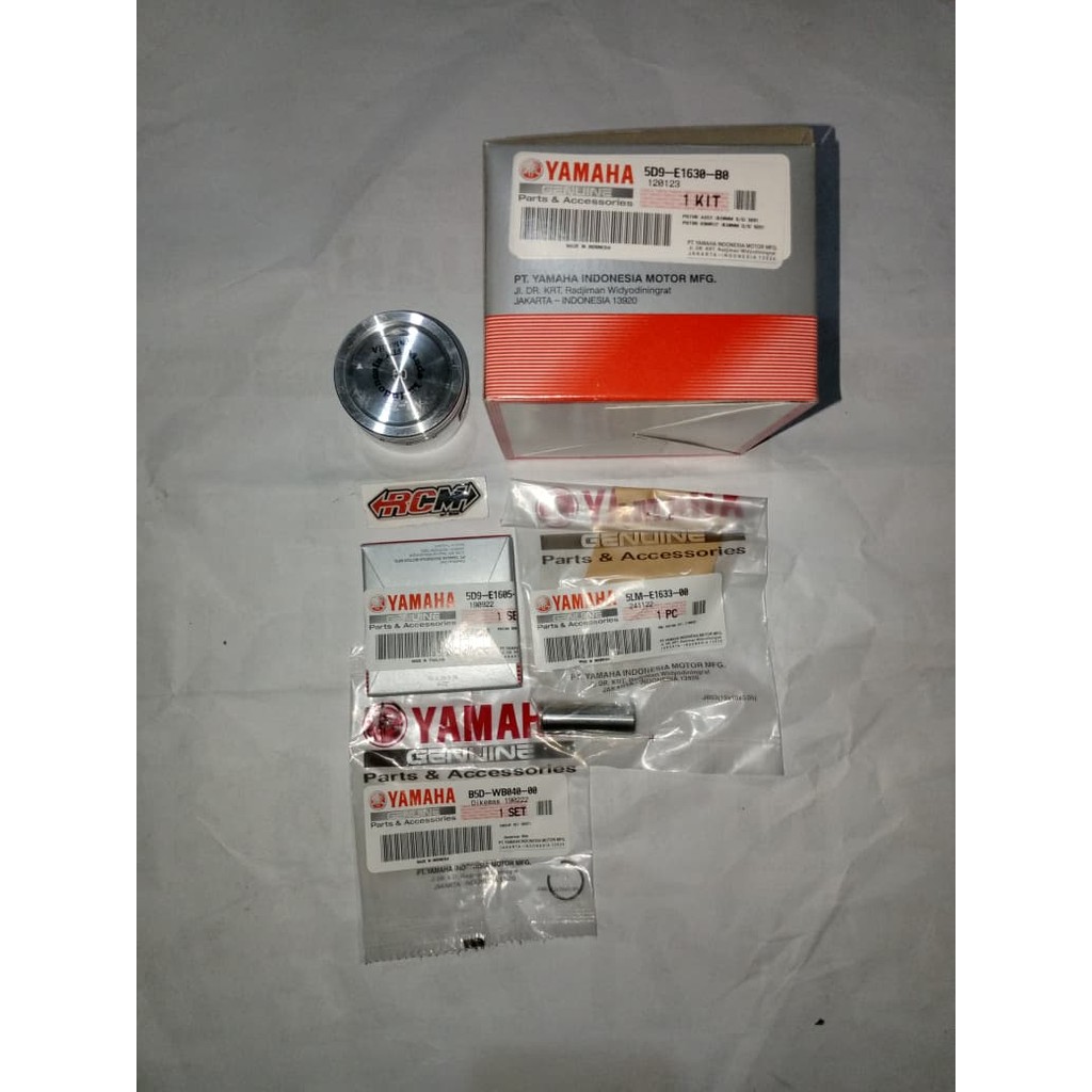 PISTON KIT SET SEHER SEKER YAMAHA VEGA ZR UK. STD 0.50MM 50MM 1.00MM ORI ORIGINAL YAMAHA YGP ASLI 5D