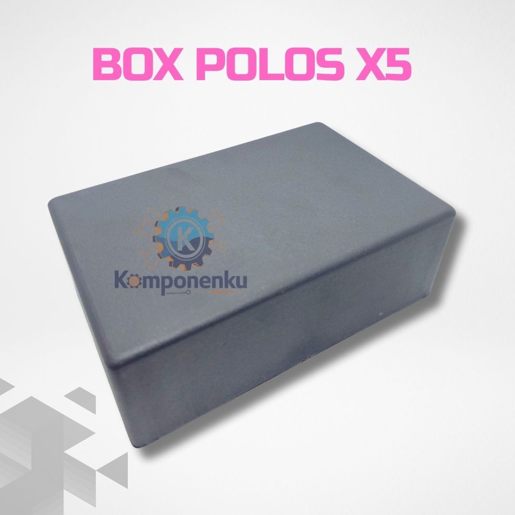 Kotak Casing X5  Box Hitam untuk Rakit Elektronik