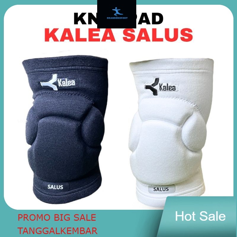 Deker Lutut Kalea Salus kneepad Lutut Kaki Bola Futsal Murah Kneepad Pria Kalea Original Hitam Putih