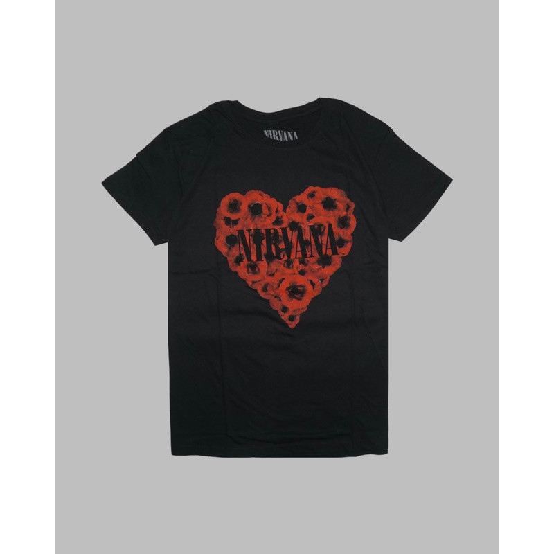 (COD) Kaos band Nirvana - Poppy Heart