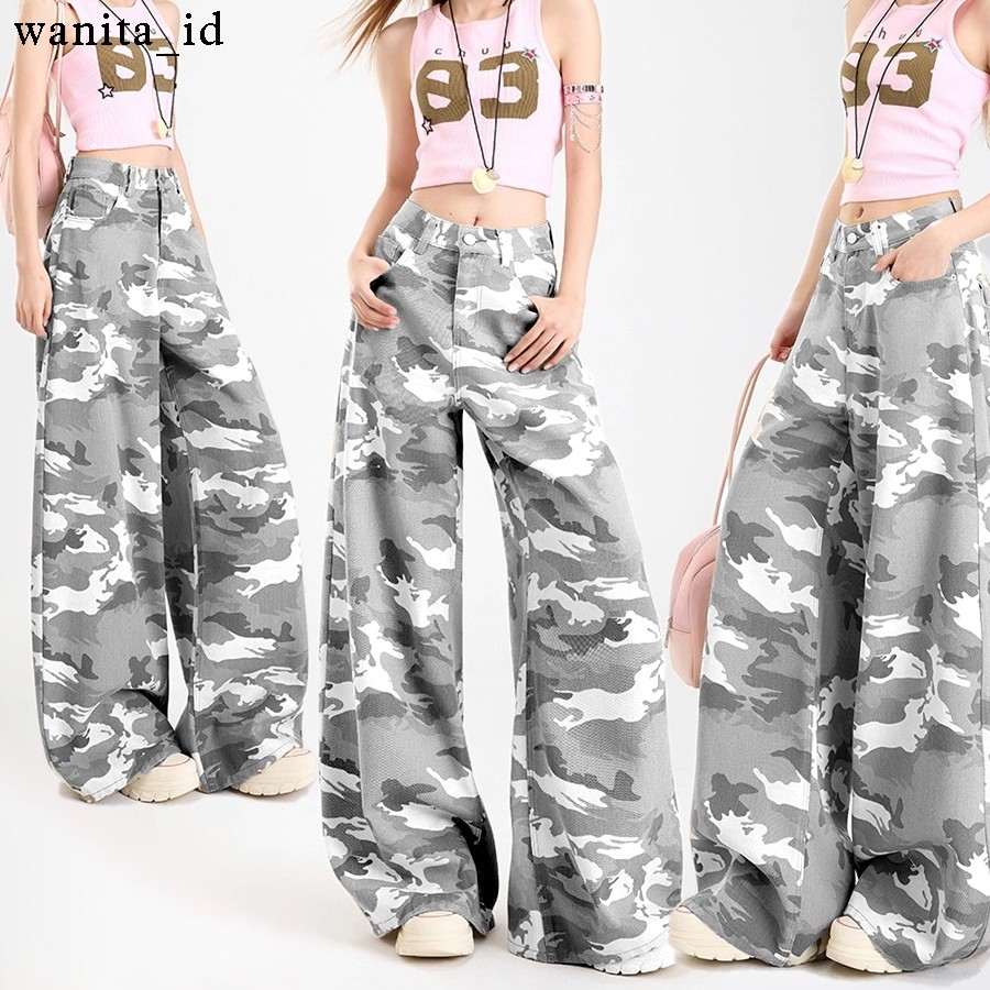 LAPAKSHOP 【wanita_id】celana army wanita celana camouflage wanita celana denim wanita streetwear wani
