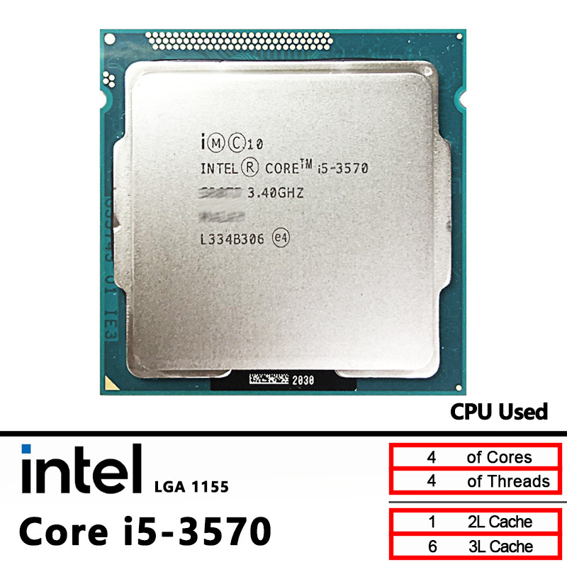 Intel i5 3570 Core i5-3570 3.4 GHz Used CPU