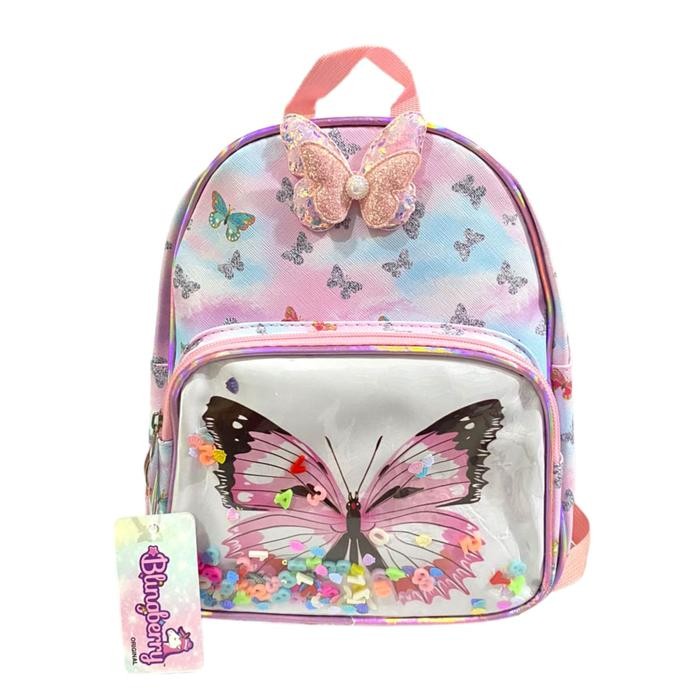 Tas sekolah Paud Karakter Butterfly anak TK ransel anak Paud TK tas jalan travelling kado ultah anak