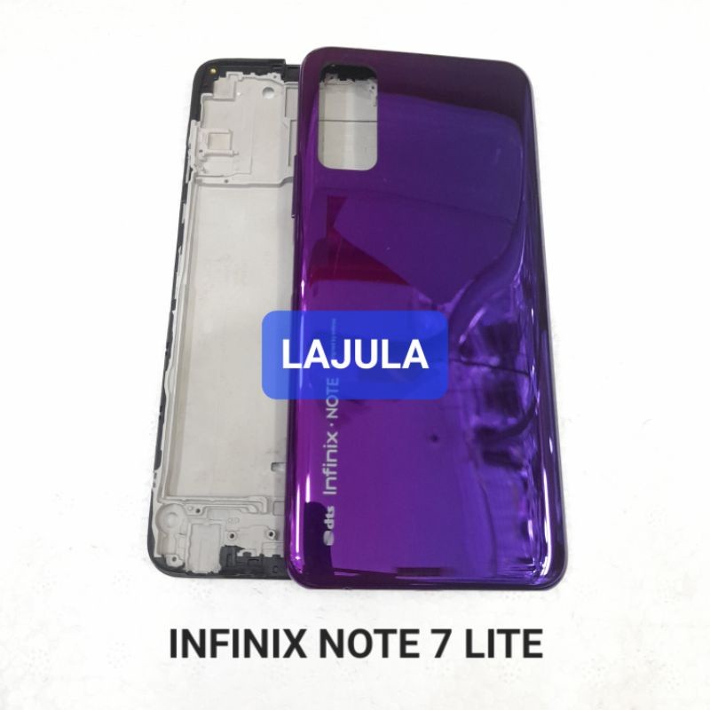 kesing housing casing full set infinix note 7 lite frame + backdoor