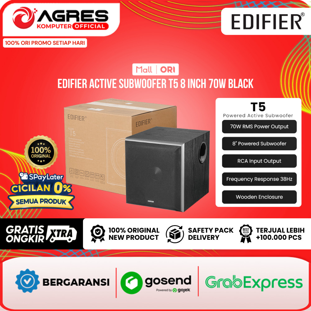 EDIFIER T5 POWERED ACTIVE SUBWOOFER