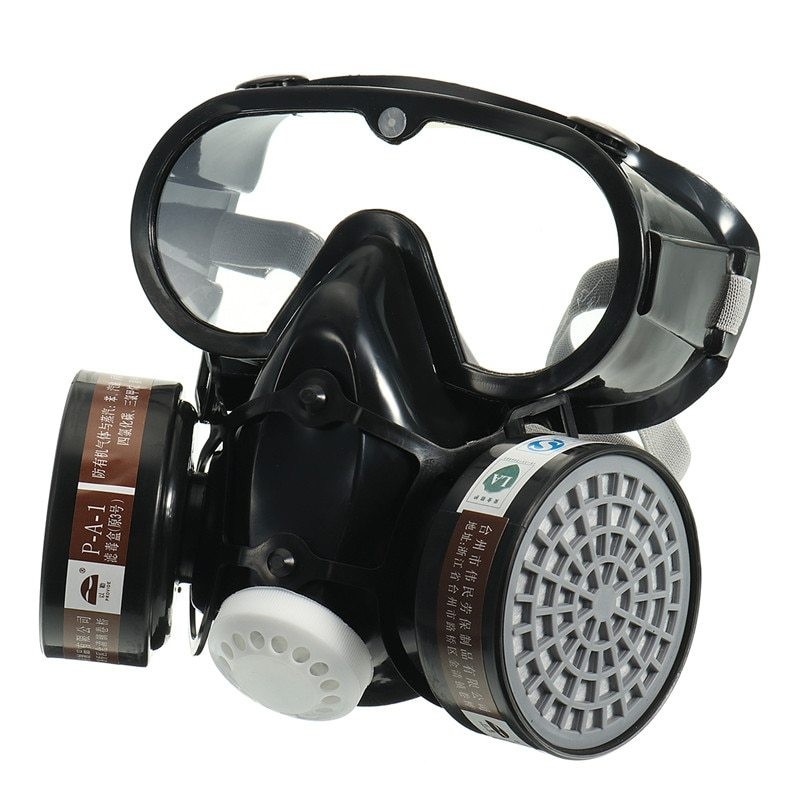 WOLDANSHOP Masker Respirator Gas / Masker Cat / Masker Laboratorium Safety Industrial Gas Mask Maske