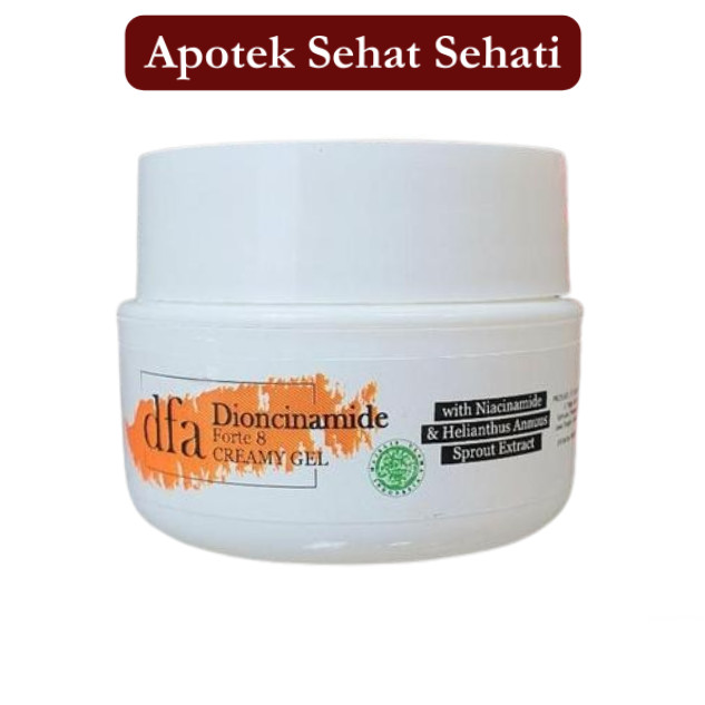 DFA Dioncinamide Forte 8 Memperkuat lapisan pelindung kulit (skin barrier) agar lebih sehat dan taha