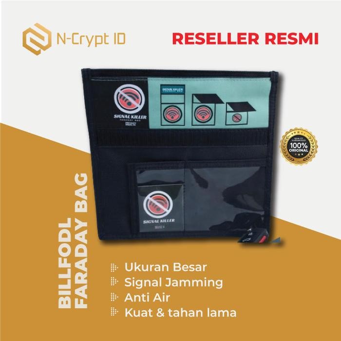 BAGINBRO Faraday Bag Besar ( Untuk Penyimpanan Hardware Wallet dan Key Fobs )
