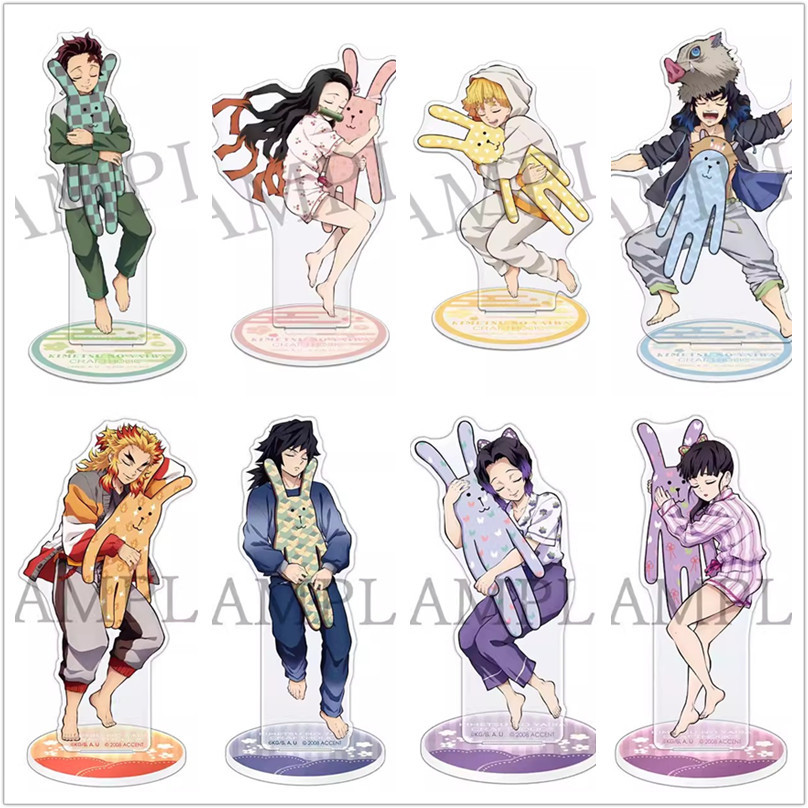 Game Hashibira Inosuke Nezuko Kamado Tanjirou Rengoku Kyoujurou Acrylic Stand Doll Anime Figure Mode