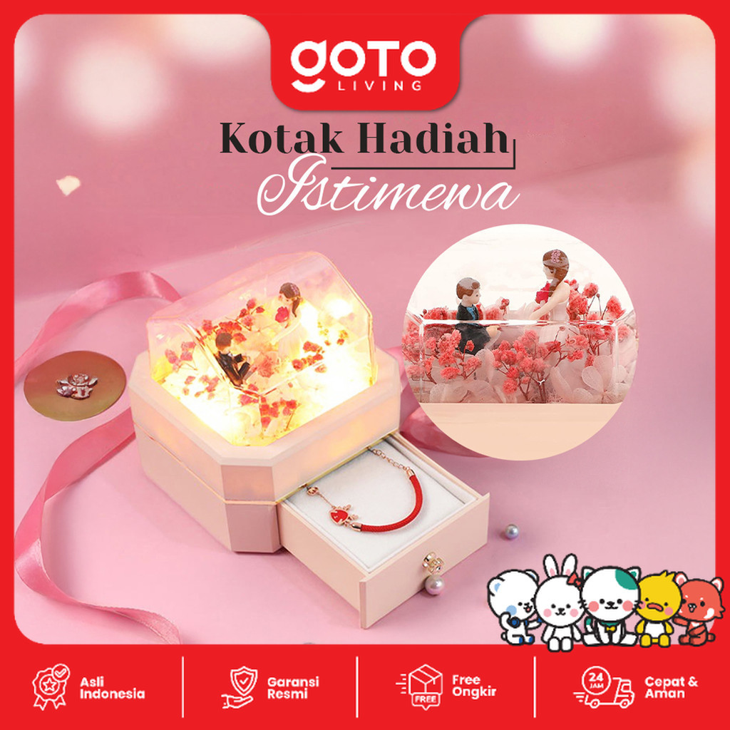 Goto Alegra Gift Box Wedding Hadiah Pernikahan Kotak Kado Perhiasan