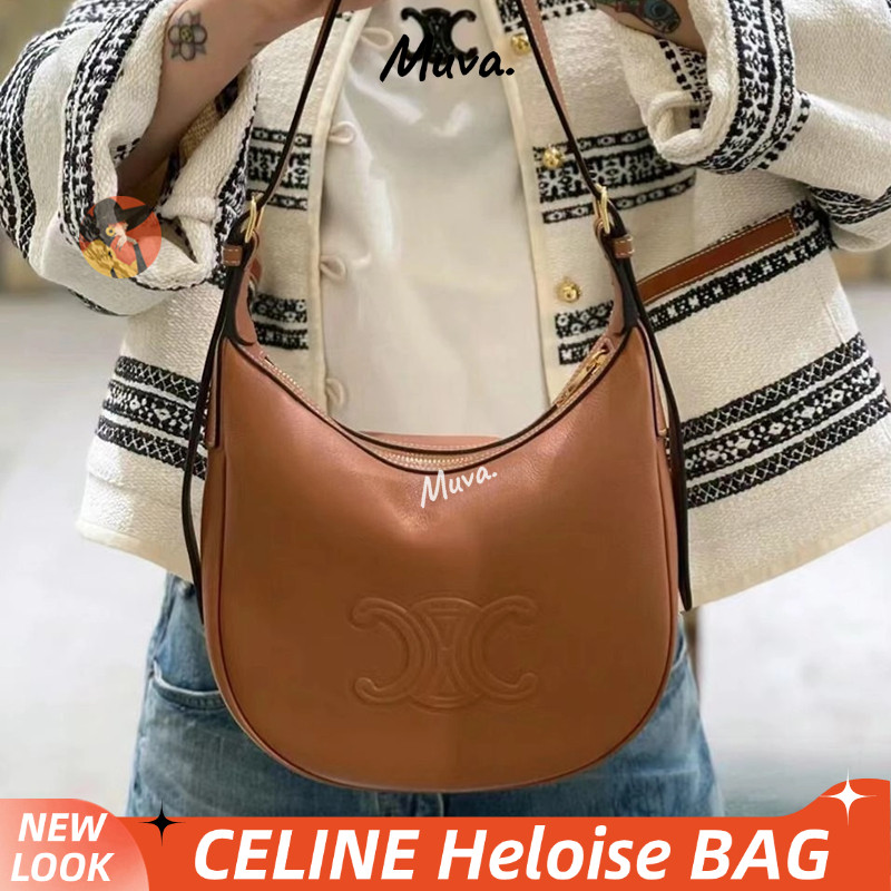 Tas wanita CELINE Small Heloïse TriomPhe soft leather handbag