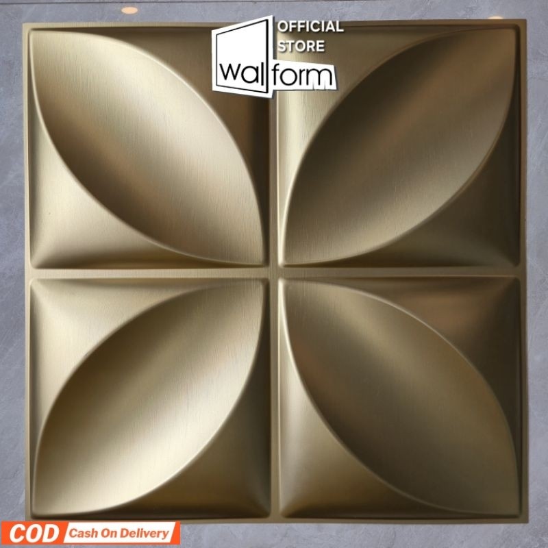 WALLFORM - D006 Gold 3D WALLPANEL Wall Panel PVC Wallpaper