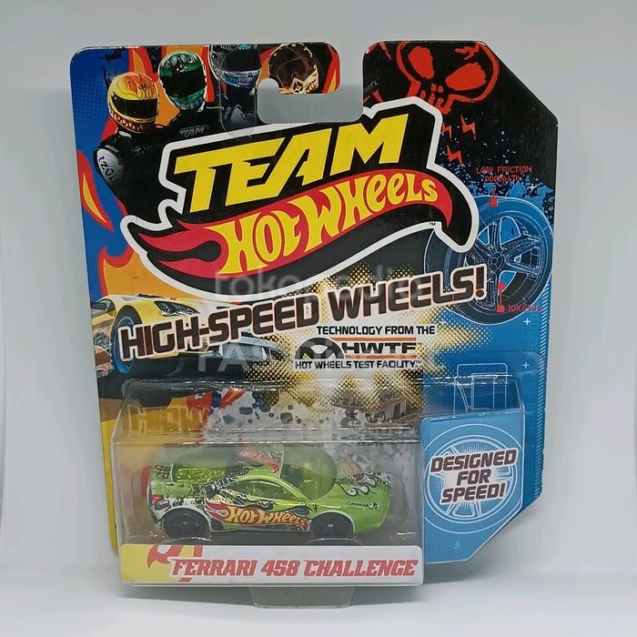 2012 Ferrari 458 Challenge Team Hot Wheels HWTF (High Speed Wheels)