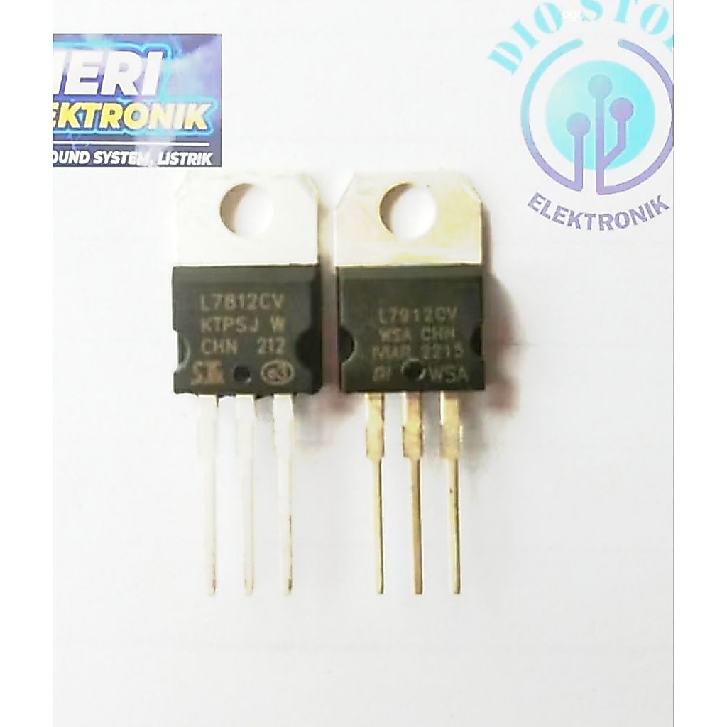 TR ic 7812 , 7912 voltage regulator 1set