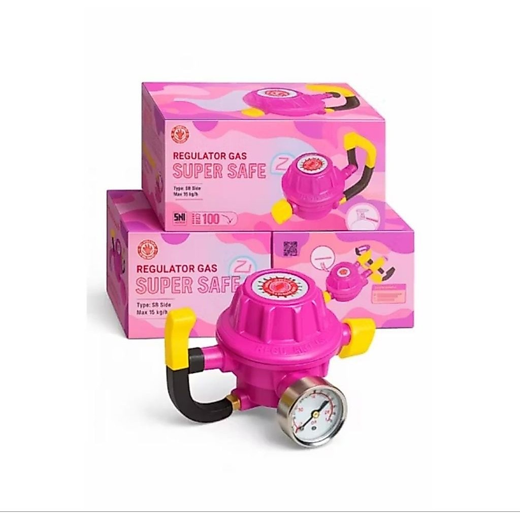 Kepala Regulator Gas Super Safe Tekanan Rendah SS-88P Pengunci Ganda Double Lock