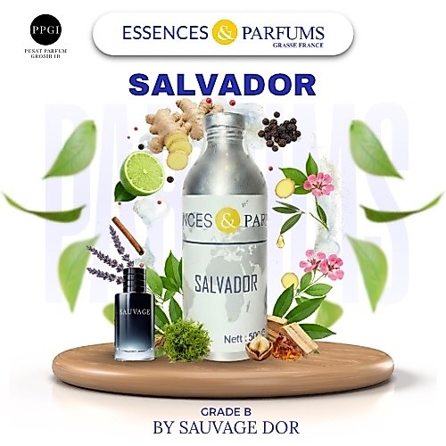 BIBIT PARFUM SALVADOR INSPIRED BY SAFAGE DOR GRADE B - BY ESSENCES & PARFUMS 100% MURNI