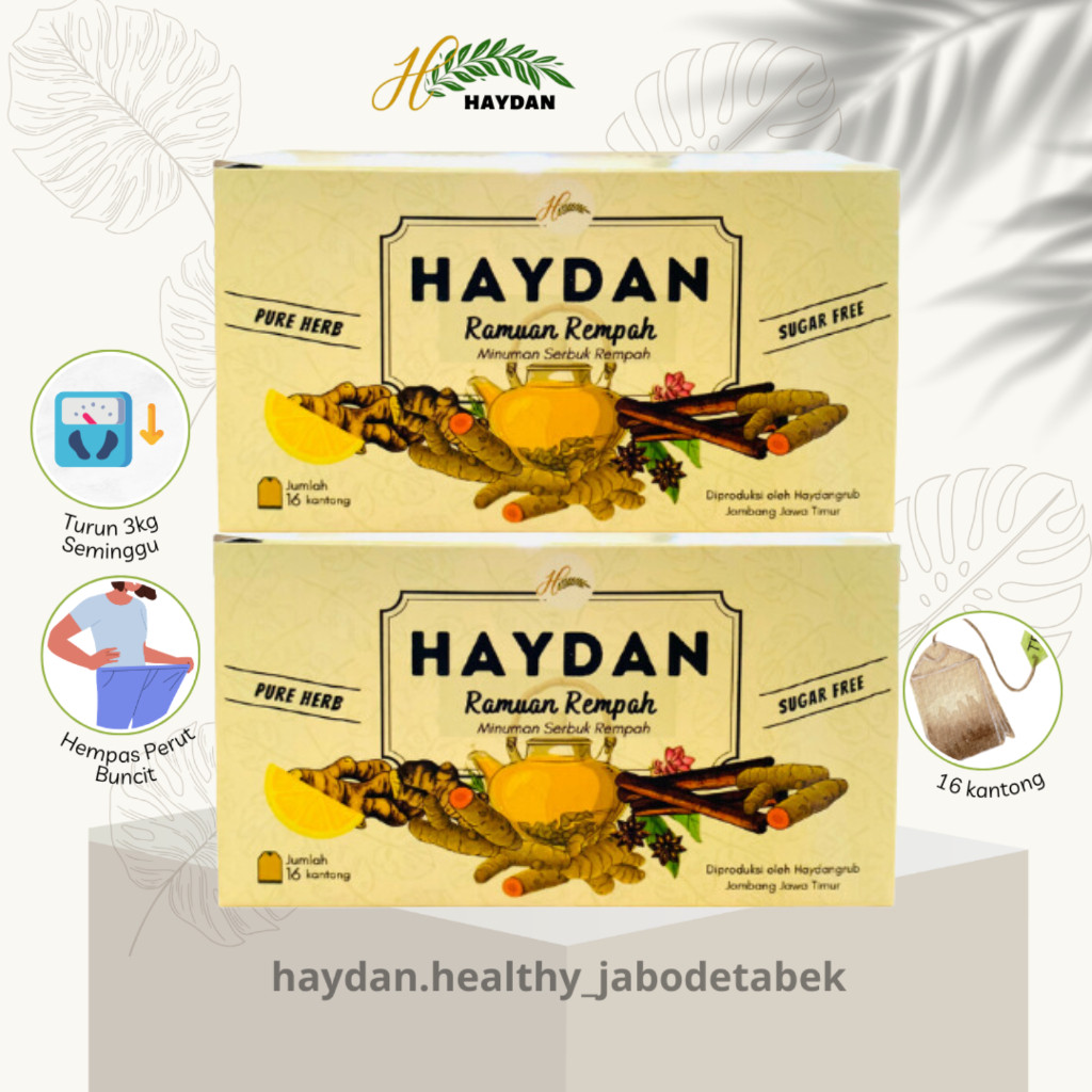 TERLARIS 2 box haydan RR/ haydan.healthy / haydan official / haydan rempah/ jsr/ haidan/ heydan/ hay