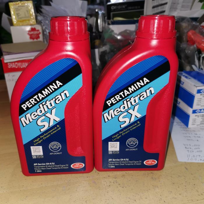 OLI PERTAMINA MEDITRAN SX SAE15W-40 KEMASAN 1 LITER OLIE SAE 15W-40