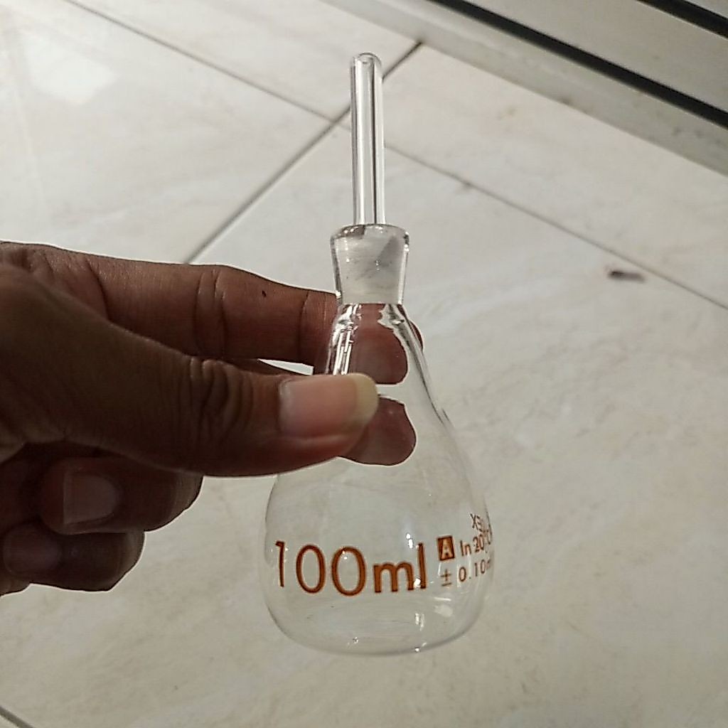 piknometer 100ml pyrex picnometer