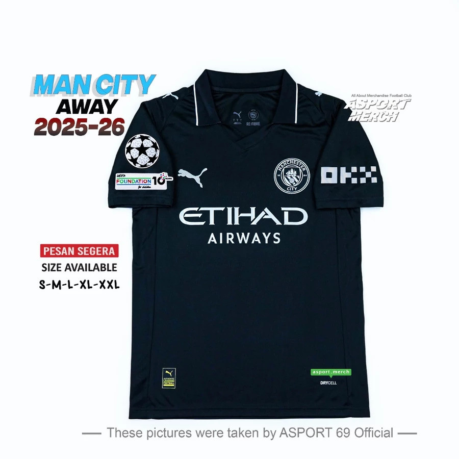 KOLEKSI MAN CITY HOME AWAY THIRD 2025 26 CITY AWAY THIRD 25 26 GO