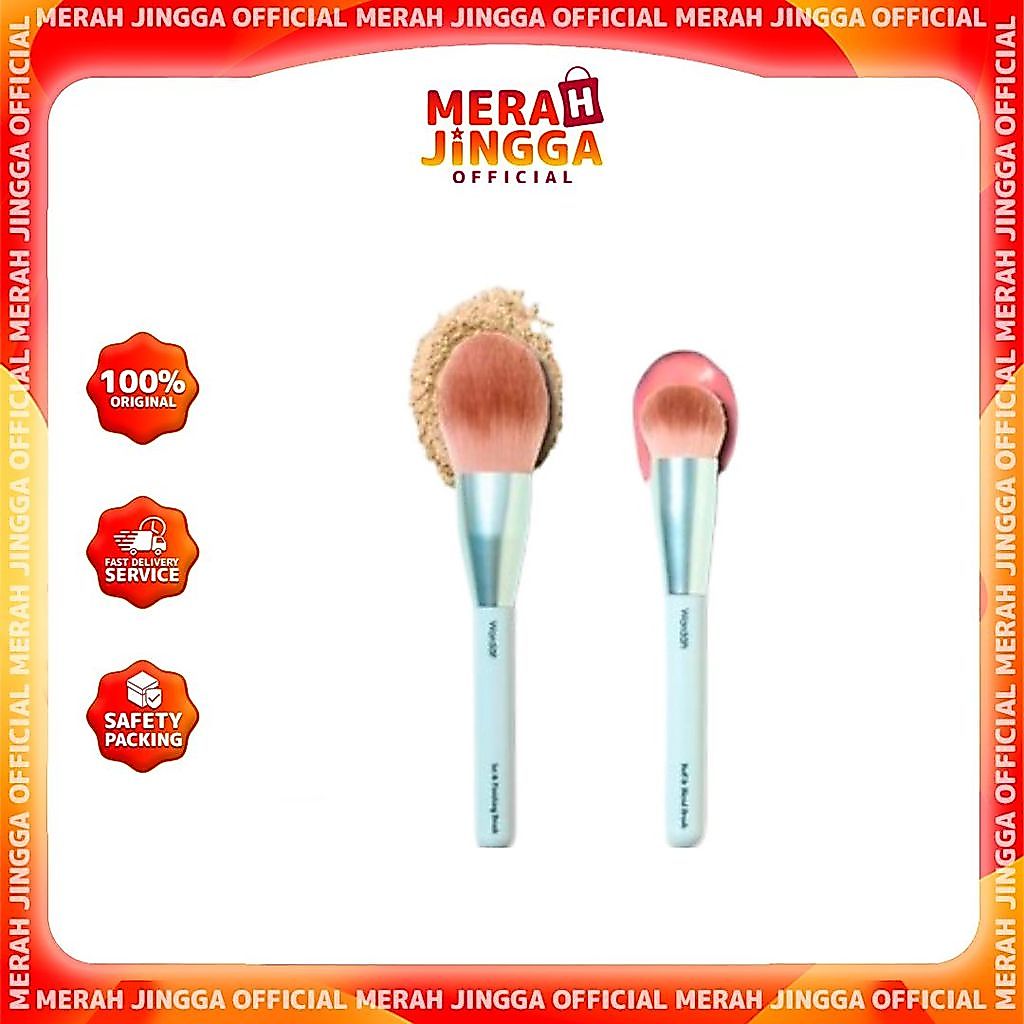 Wardah Halal Tool Brush Wardah Buff & Blend Brush, Wardah Set & Finishing Brush, Colorfit Matte Foun