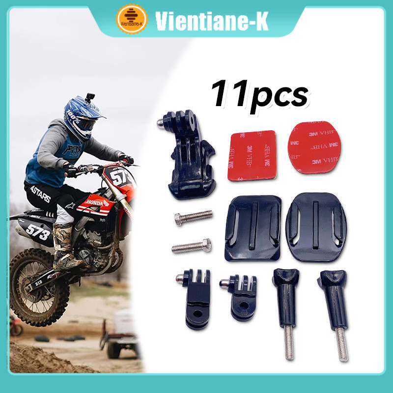 Dudukan Helmet Front Mount For Camera / Mounting Helm Untuk Vlog / Helmet Chin Mount