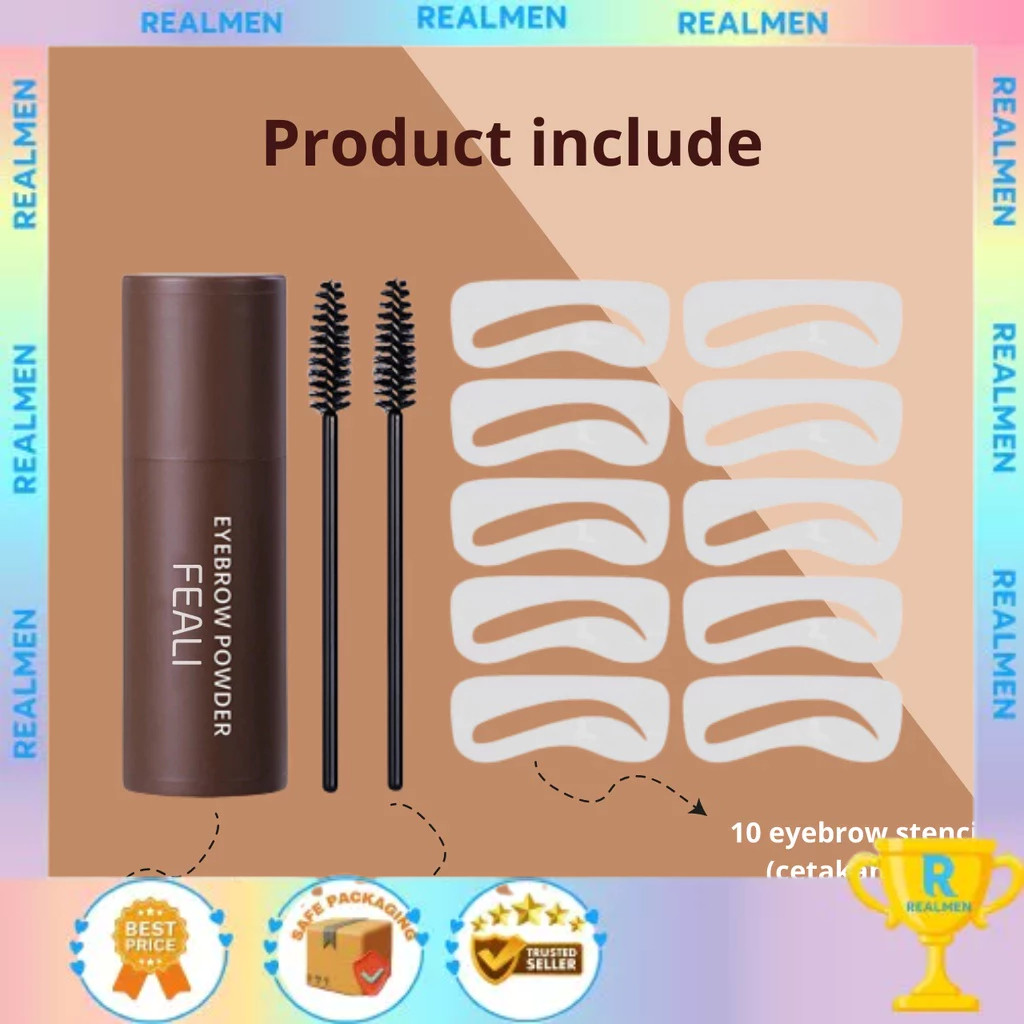 FEALI Eyebrow Powder Cetakan Alis Instan FE-01 / Eyebrow Stamp / Alis Stempel Alis / Waterproof  dan