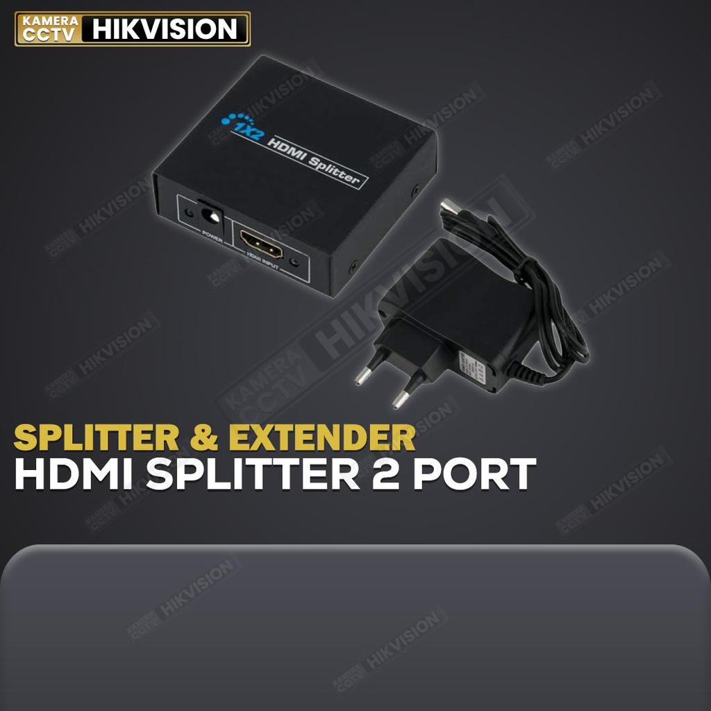 HDMI Splitter 2 Port 1 Input 2 Output Full HD Untuk TV Monitor CCTV